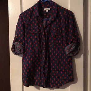 Button down printed shirt